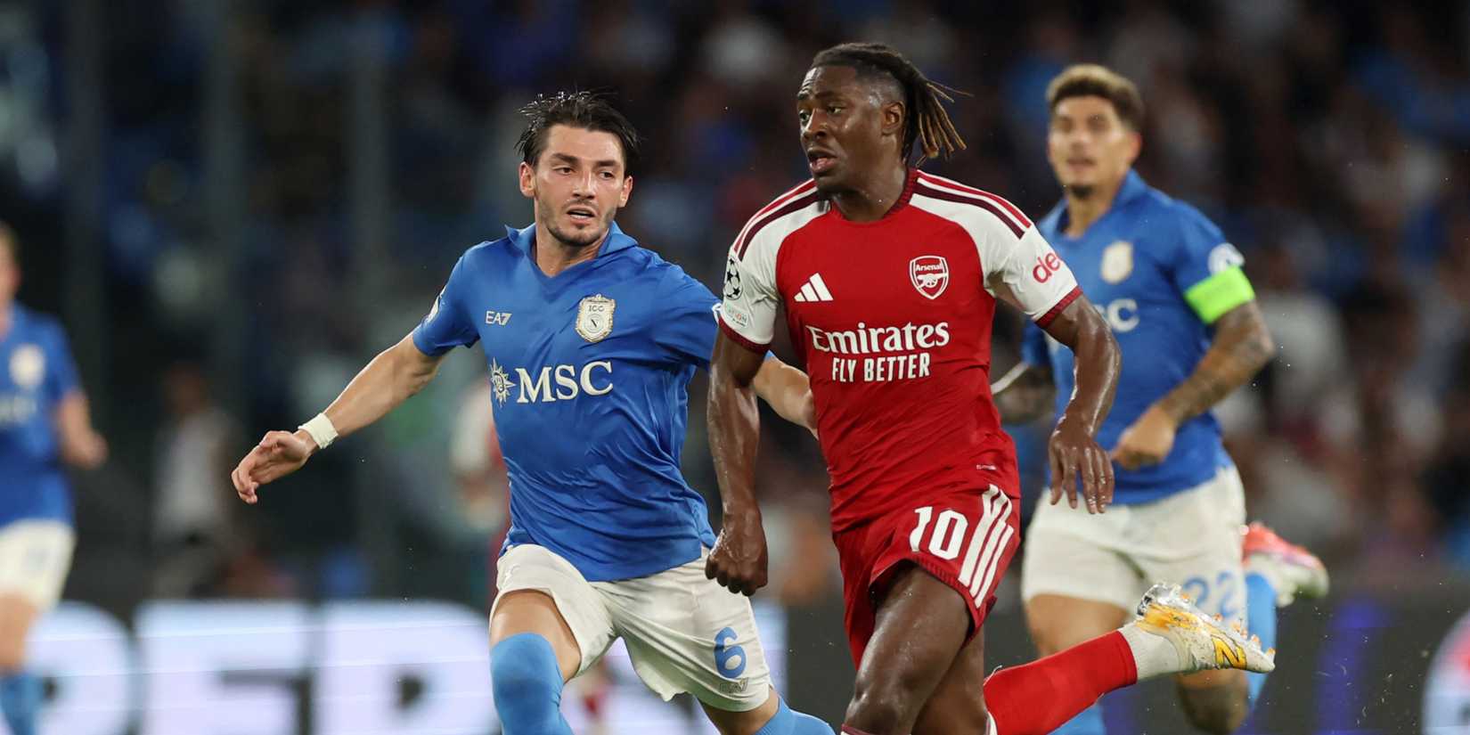 Eberechi Eze and Billy Gilmour
