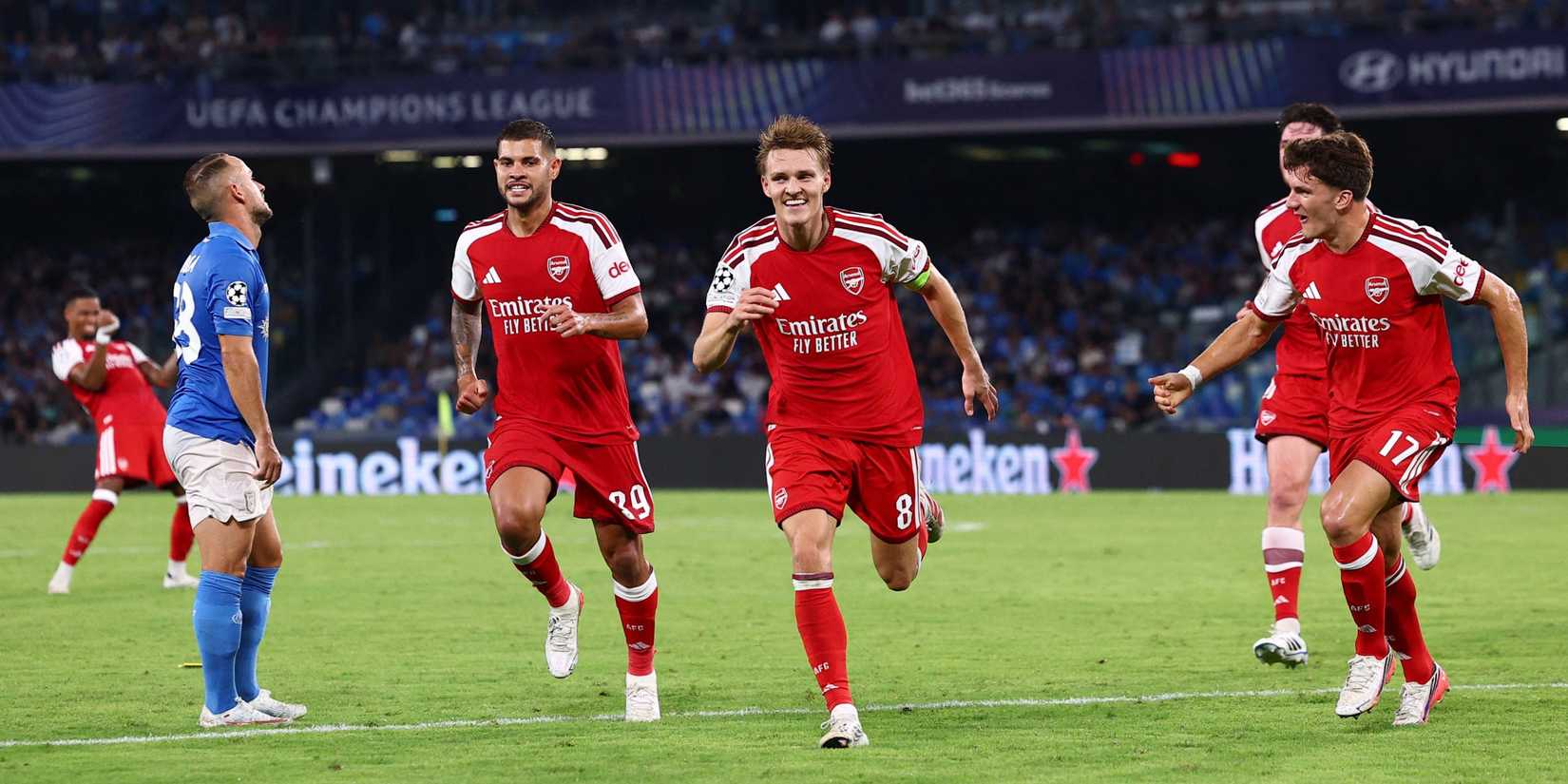 Odegaard-Tzolis-Guimaraes-Arsenal