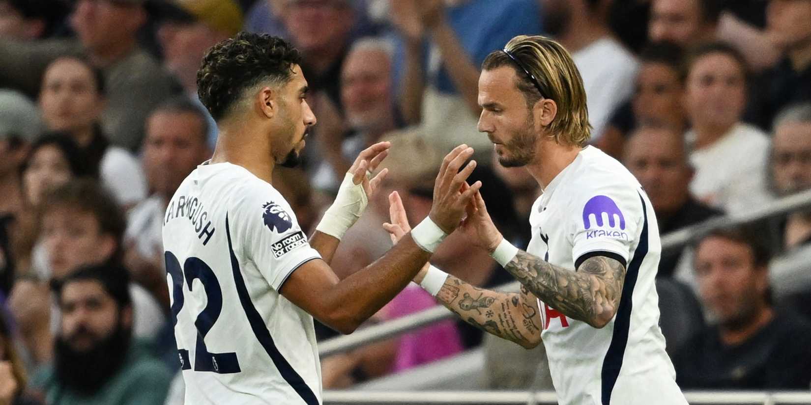 Omar Marmoush and James Maddison at Spurs