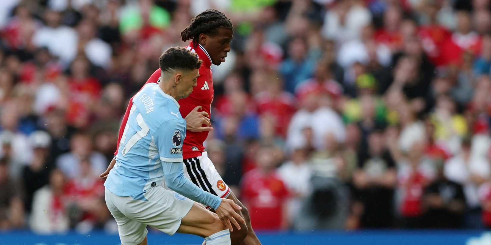 Patrick Dorgu and Phil Foden
