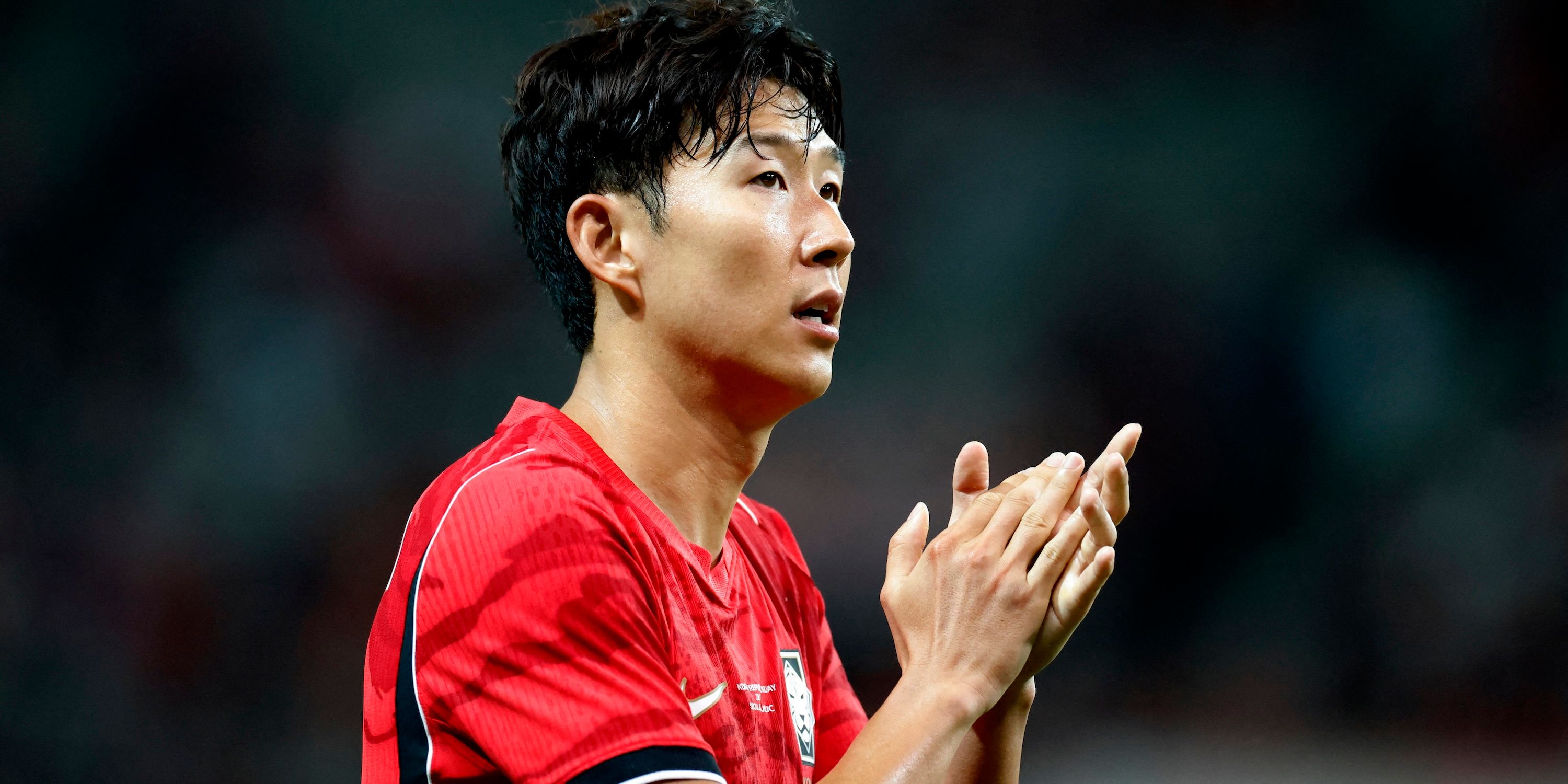 South Korea's Son Heung-min reacts after the match