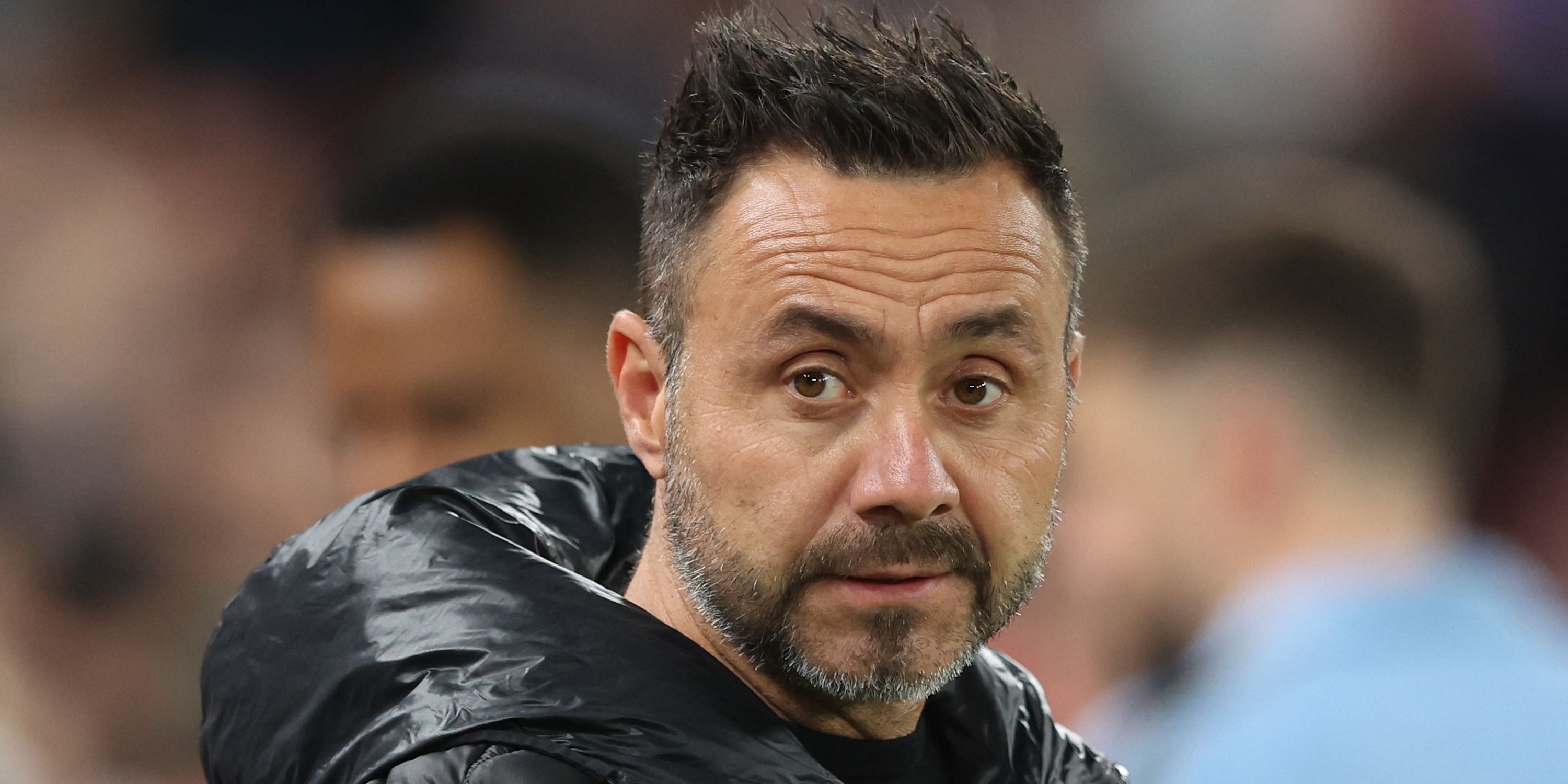 Tottenham Hotspur manager Roberto de Zerbi before the match