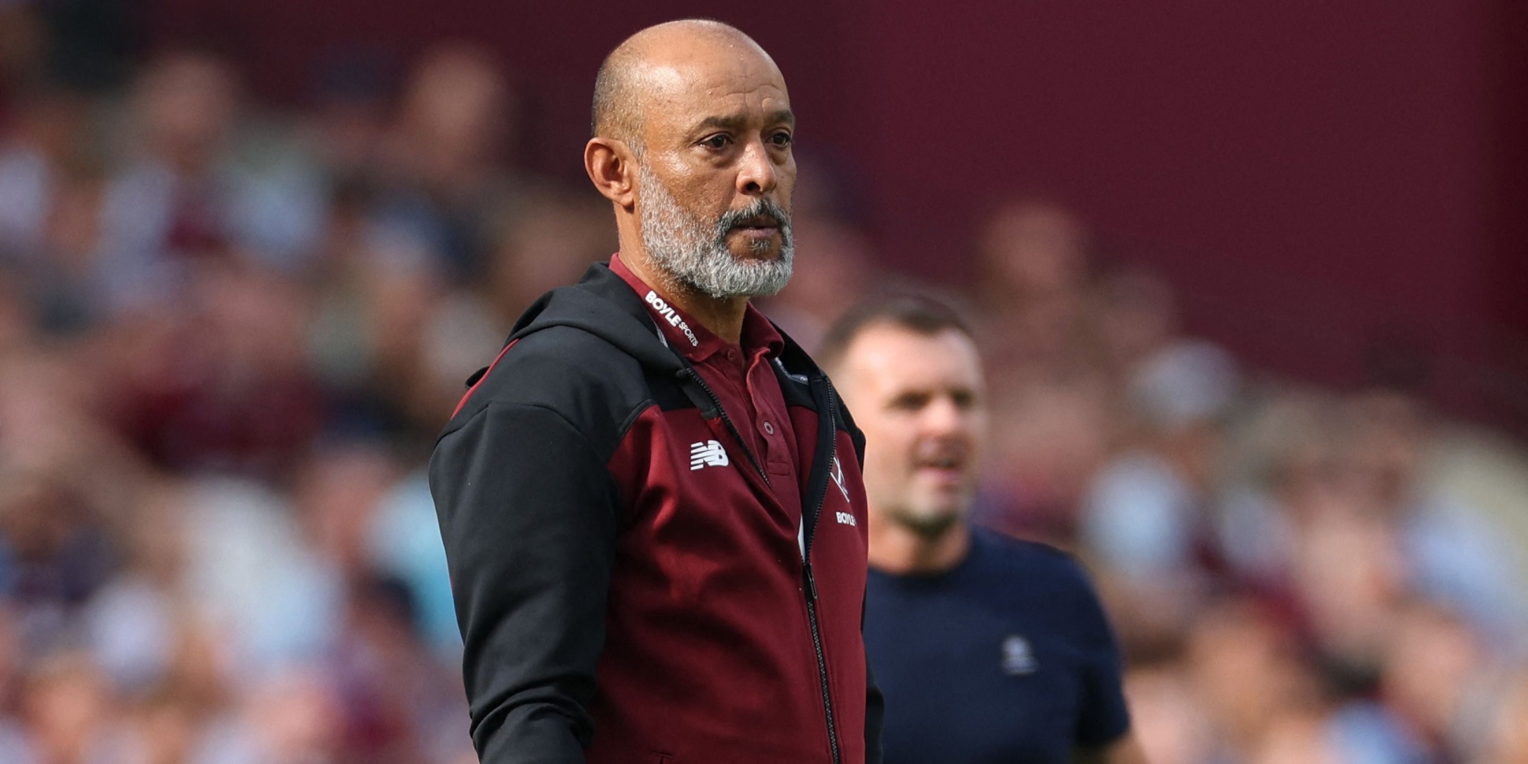 West Ham United manager Nuno Espirito Santo looks on