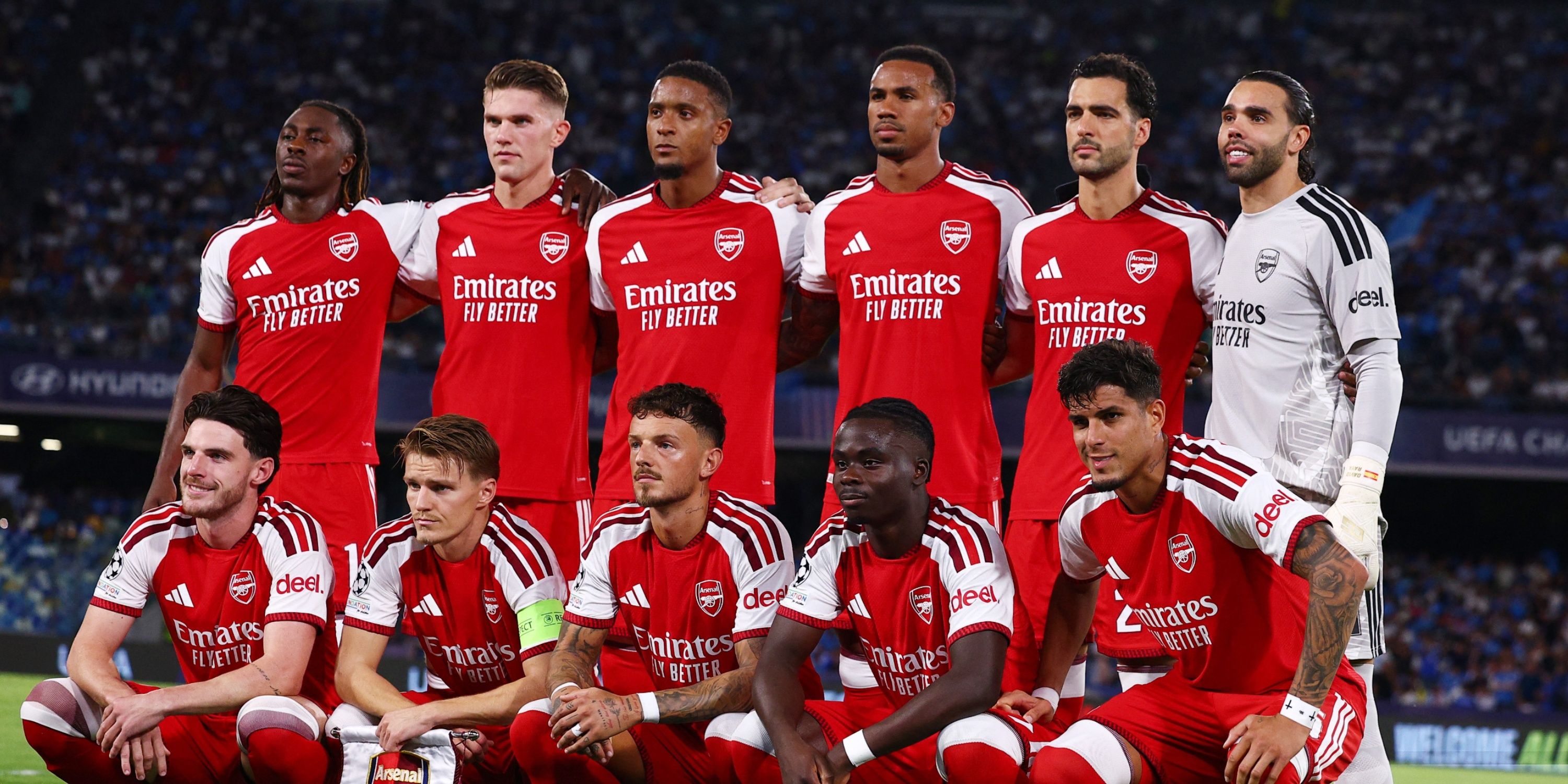 Eze-Arsenal-Gyokeres-Merino-Saka-Raya-Hincapie-White-Odegaard-Gabriel-Konsa