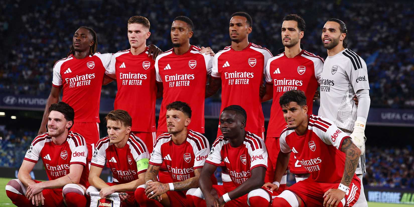 Eze-Arsenal-Gyokeres-Merino-Saka-Raya-Hincapie-White-Odegaard-Gabriel-Konsa