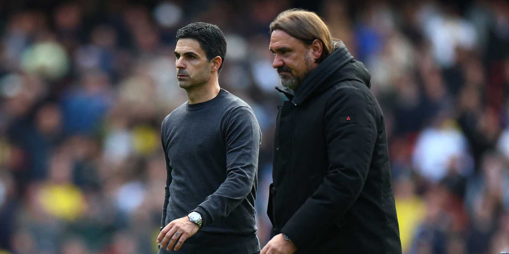 Farke-Arteta-Leeds-Arsenal